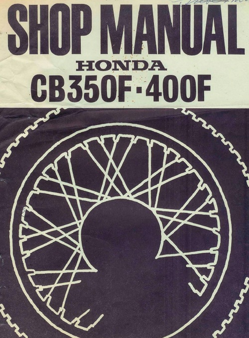 Product picture Honda CB350F CB400F Shop Manual CB 350 400 F
