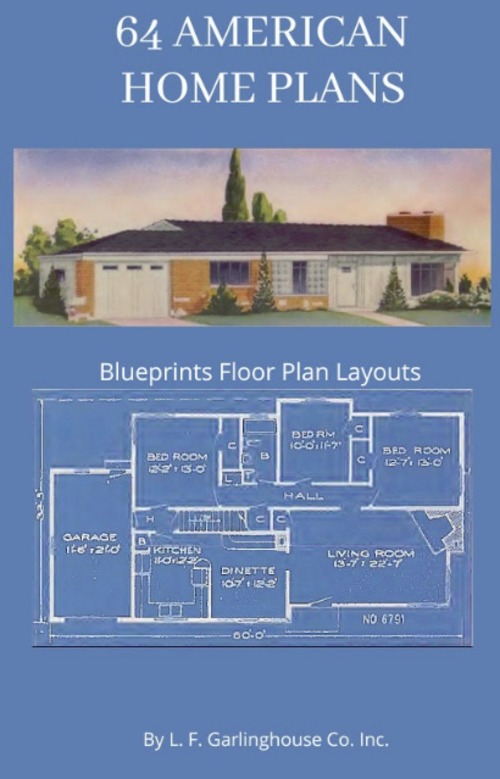 Product picture 64 AMERICAN HOME PLANS - Blueprints Floor Plan Layouts